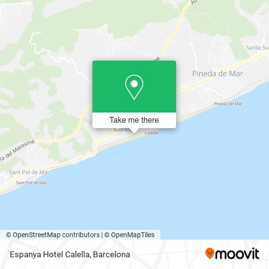 Espanya Hotel Calella map