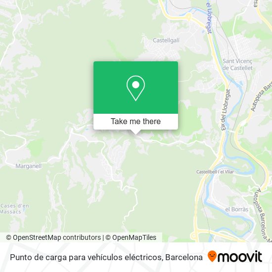 Punto de carga para vehículos eléctricos map