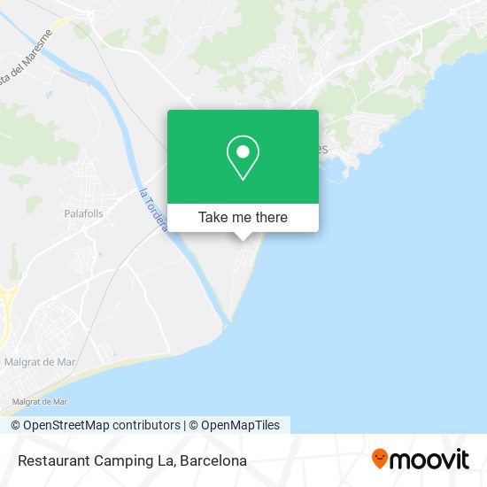 Restaurant Camping La map