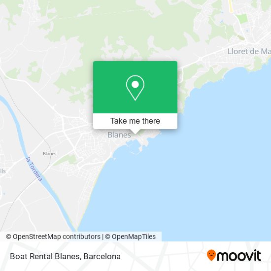 Boat Rental Blanes map