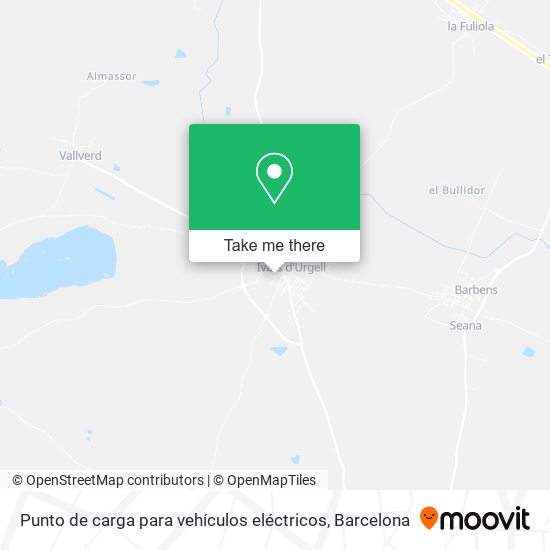 Punto de carga para vehículos eléctricos map