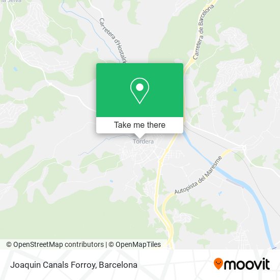 Joaquin Canals Forroy map