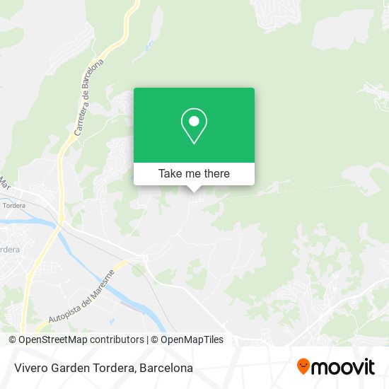 Vivero Garden Tordera map