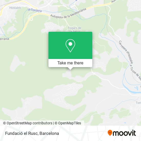 Fundació el Rusc map