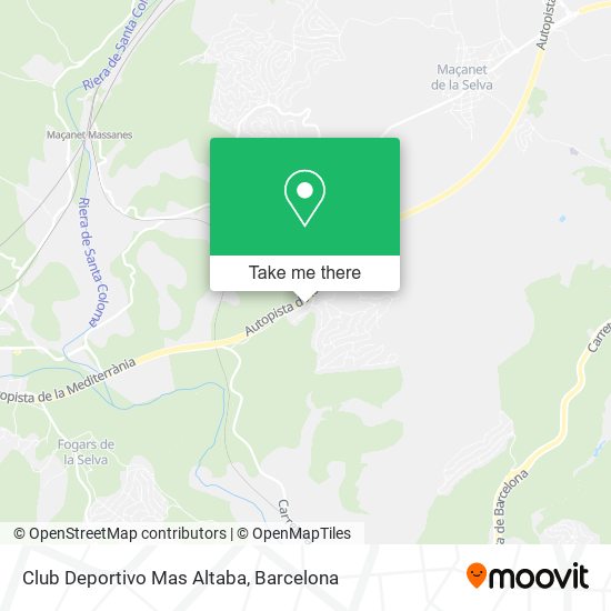 Club Deportivo Mas Altaba map