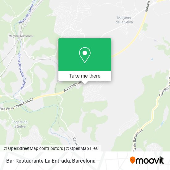 Bar Restaurante La Entrada map
