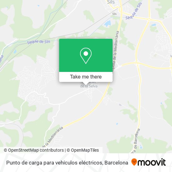 Punto de carga para vehículos eléctricos map