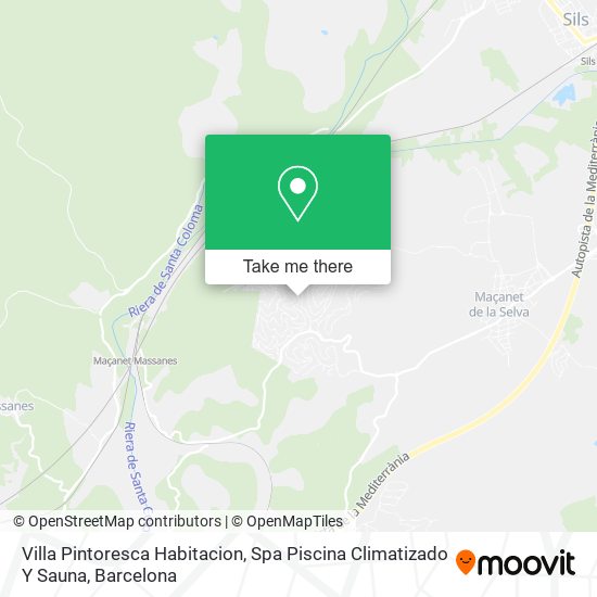 Villa Pintoresca Habitacion, Spa Piscina Climatizado Y Sauna map