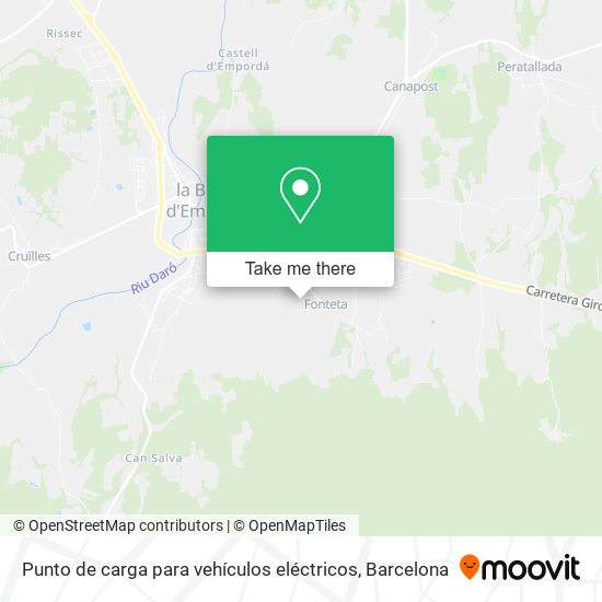 Punto de carga para vehículos eléctricos map