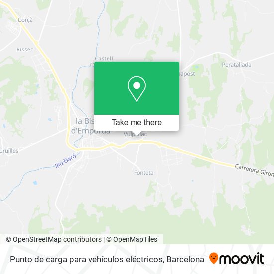 Punto de carga para vehículos eléctricos map