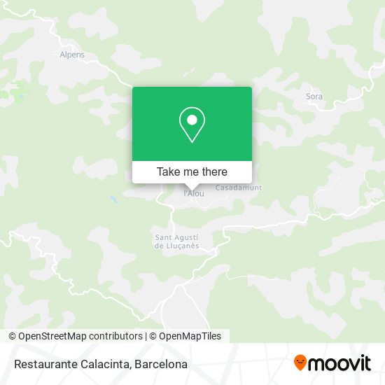 Restaurante Calacinta map