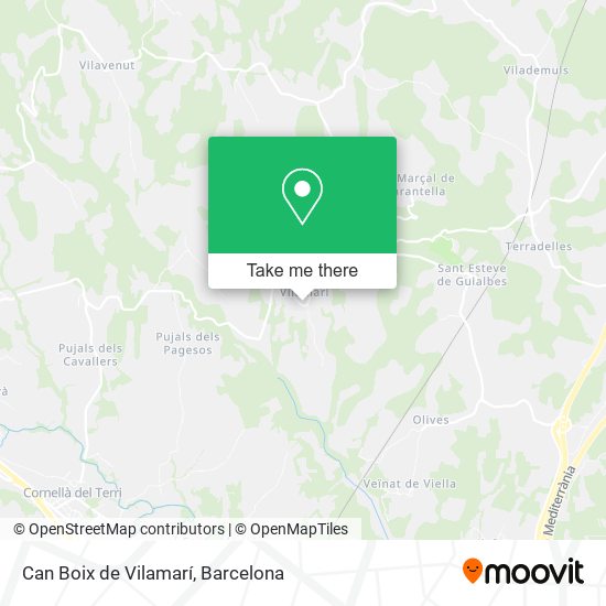 Can Boix de Vilamarí map