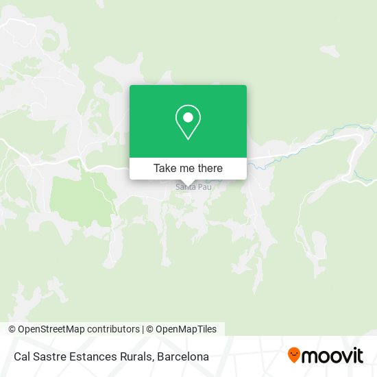 mapa Cal Sastre Estances Rurals