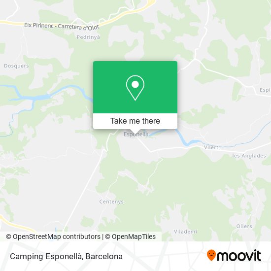 Camping Esponellà map