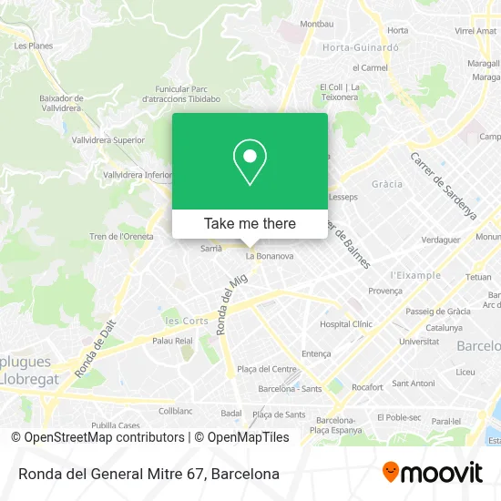 Ronda del General Mitre 67 map