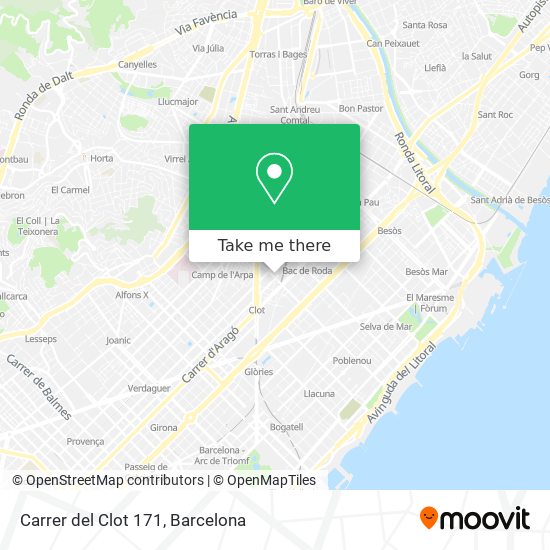 Carrer del Clot 171 map