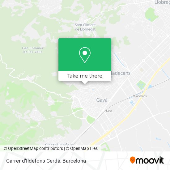 Carrer d'Ildefons Cerdà map