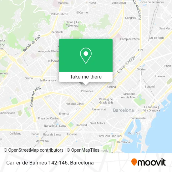 Carrer de Balmes 142-146 map