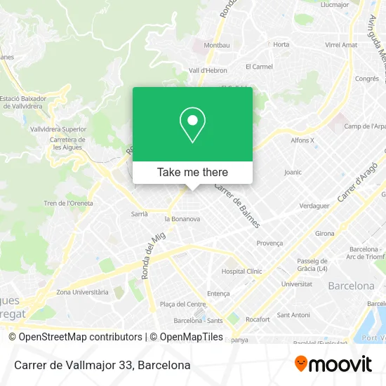 Carrer de Vallmajor 33 map