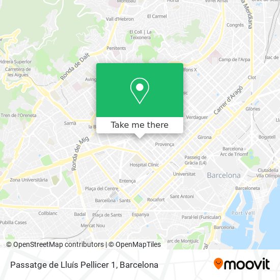 Passatge de Lluís Pellicer 1 map