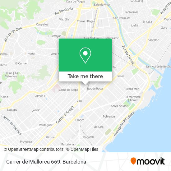 Carrer de Mallorca 669 map