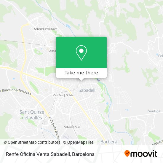 mapa Renfe Oficina Venta Sabadell