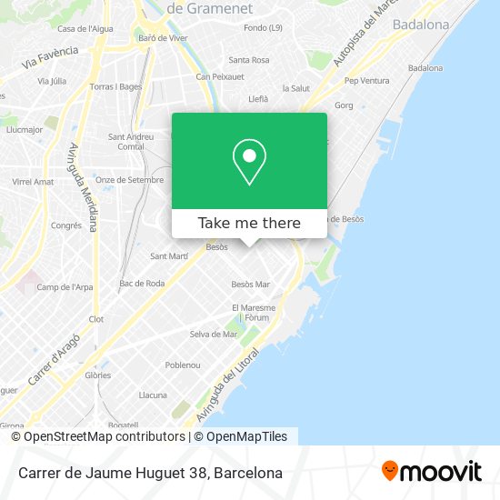 Carrer de Jaume Huguet 38 map