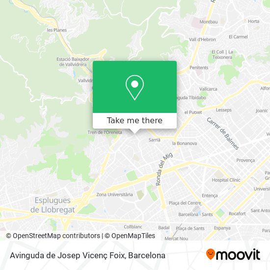 Avinguda de Josep Vicenç Foix map