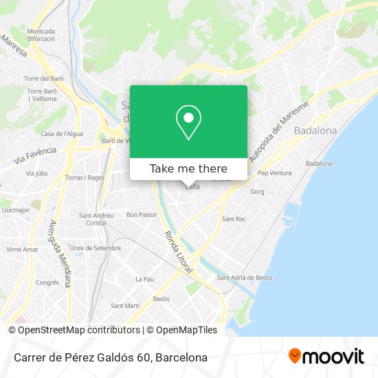 Carrer de Pérez Galdós 60 map