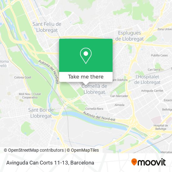 Avinguda Can Corts 11-13 map
