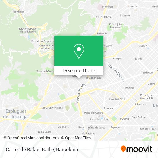 mapa Carrer de Rafael Batlle