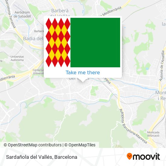 mapa Sardañola del Vallés