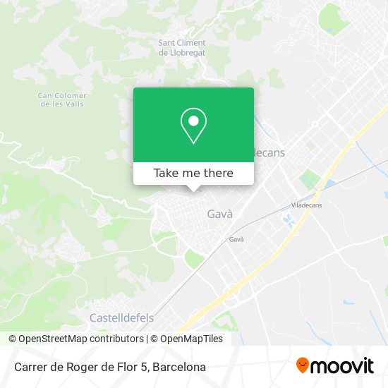 Carrer de Roger de Flor 5 map