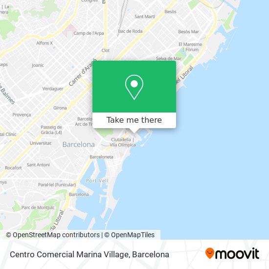 Centro Comercial Marina Village map