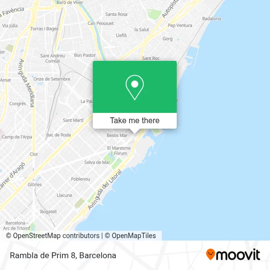 Rambla de Prim 8 map