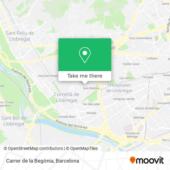 Carrer de la Begònia map