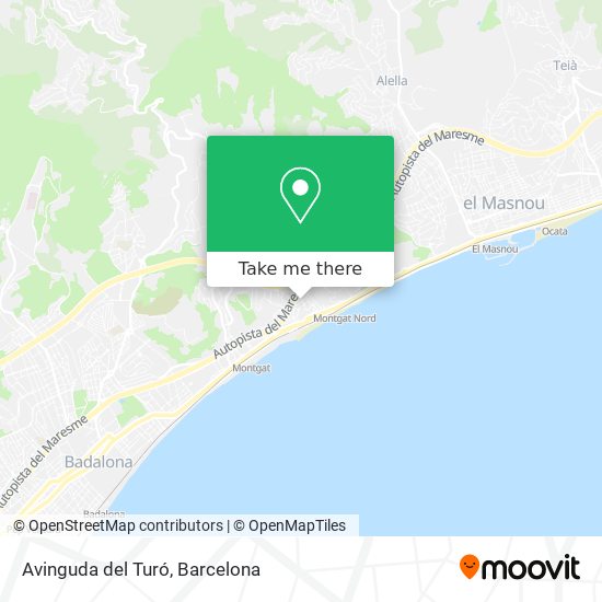 Avinguda del Turó map
