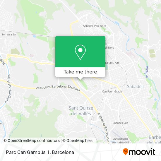 Parc Can Gambús 1 map