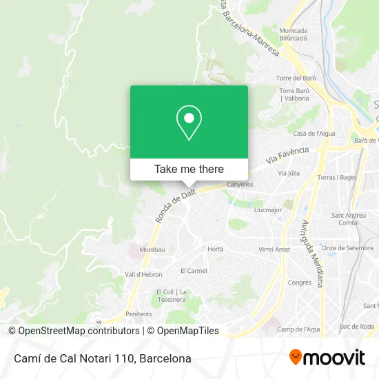 Camí de Cal Notari 110 map