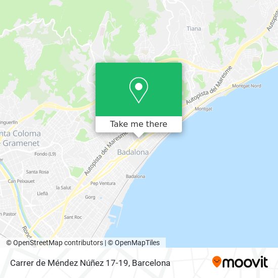 Carrer de Méndez Núñez 17-19 map