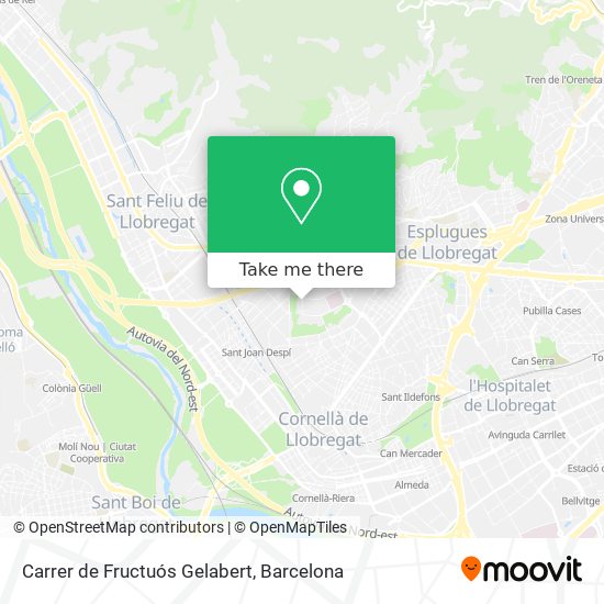 mapa Carrer de Fructuós Gelabert