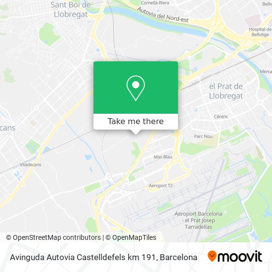 Avinguda Autovia Castelldefels km 191 map