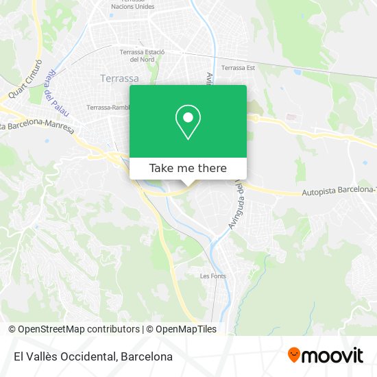 El Vallès Occidental map
