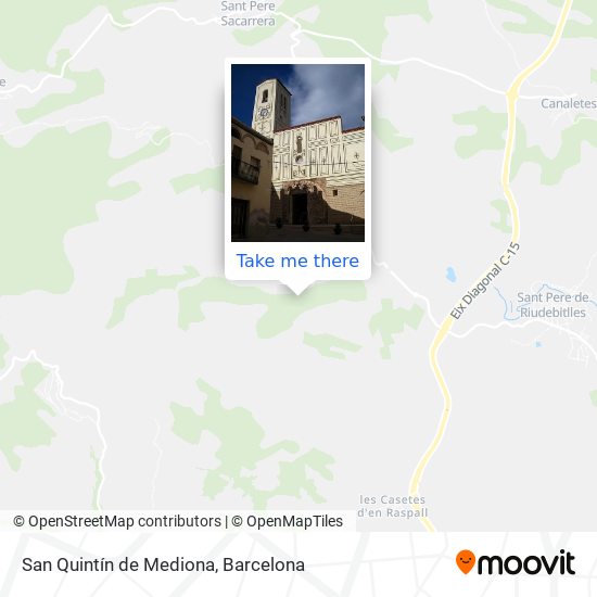 San Quintín de Mediona map