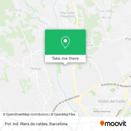 Pol. Ind. Riera de caldes map