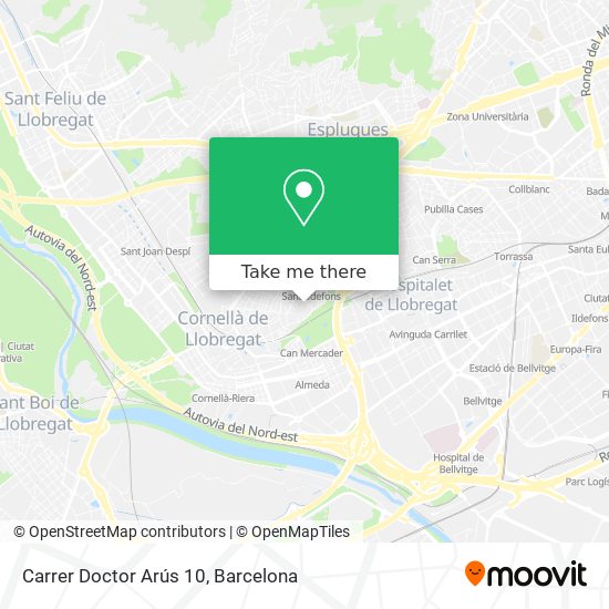Carrer Doctor Arús 10 map