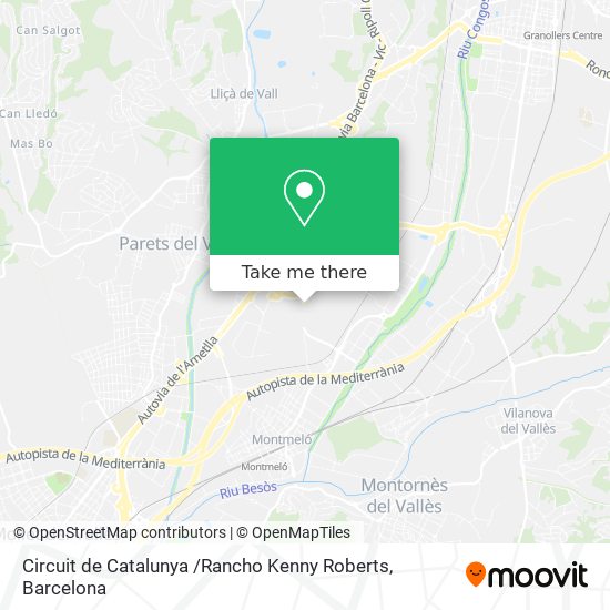 Circuit de Catalunya /Rancho Kenny Roberts map