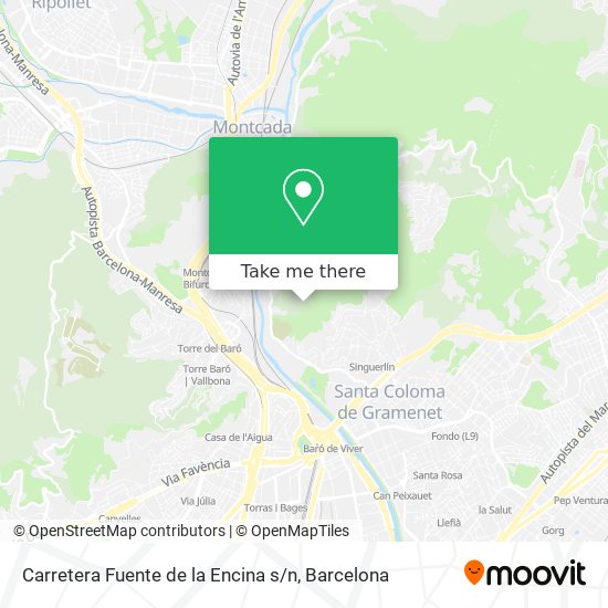 Carretera Fuente de la Encina s / n map