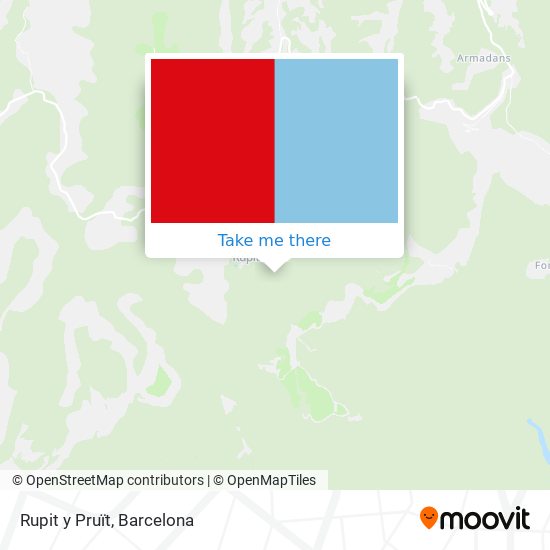 Rupit y Pruït map