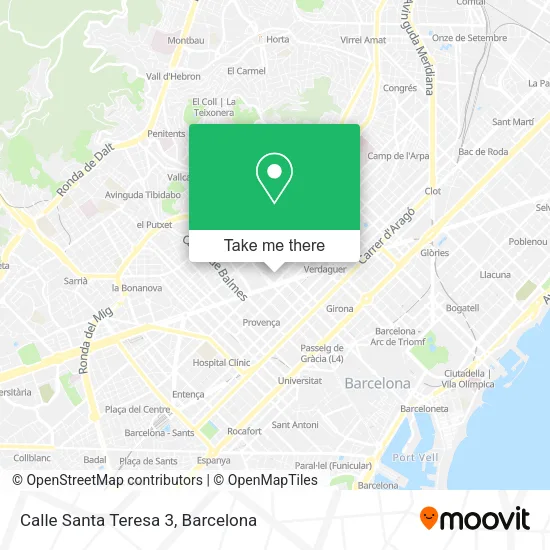 Calle Santa Teresa 3 map